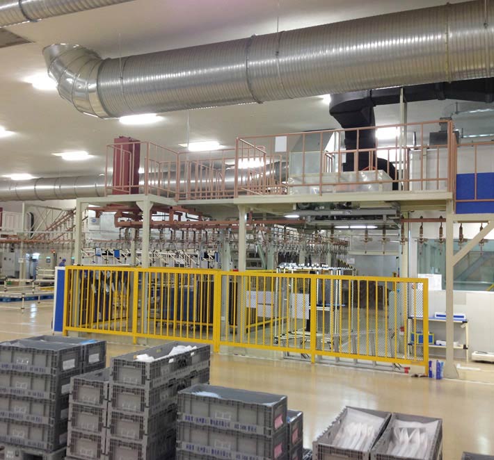 涂裝線無(wú)損害