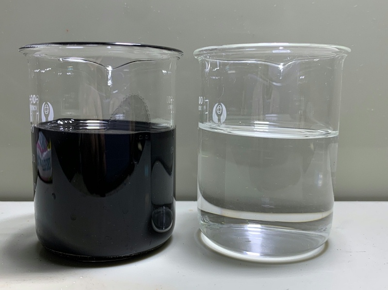 京上環保水性漆廢水處理效果對比